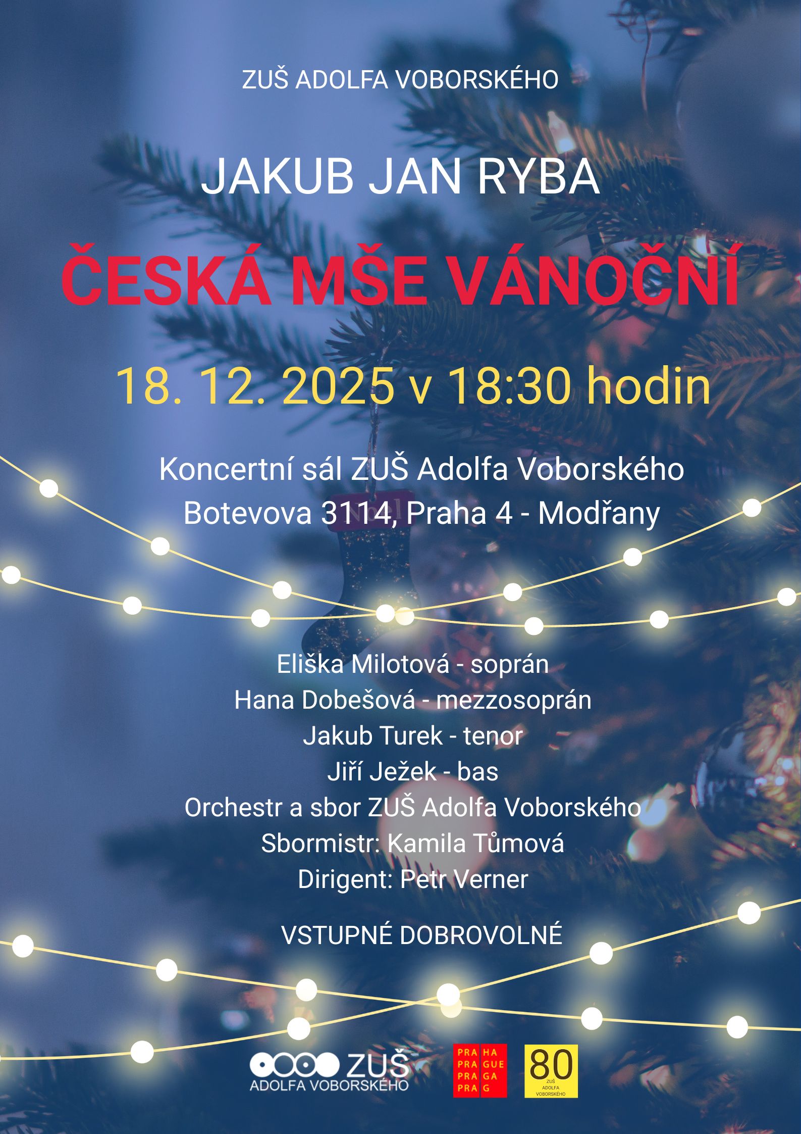 Česká mše vánoční (Rybovka) - 18. 12. 2025 v 18:30 hodin a odkaz na live stream